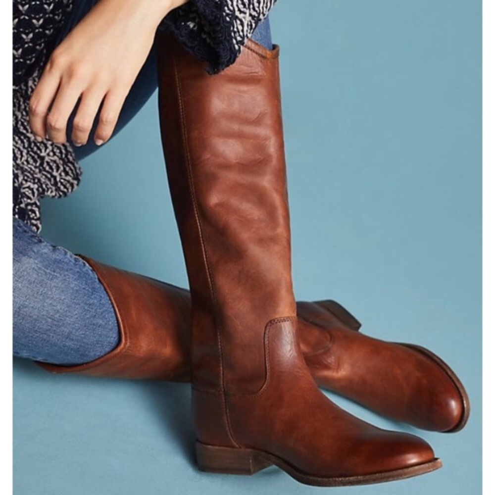 Fyre Melissa Button Boot 7 Cognac